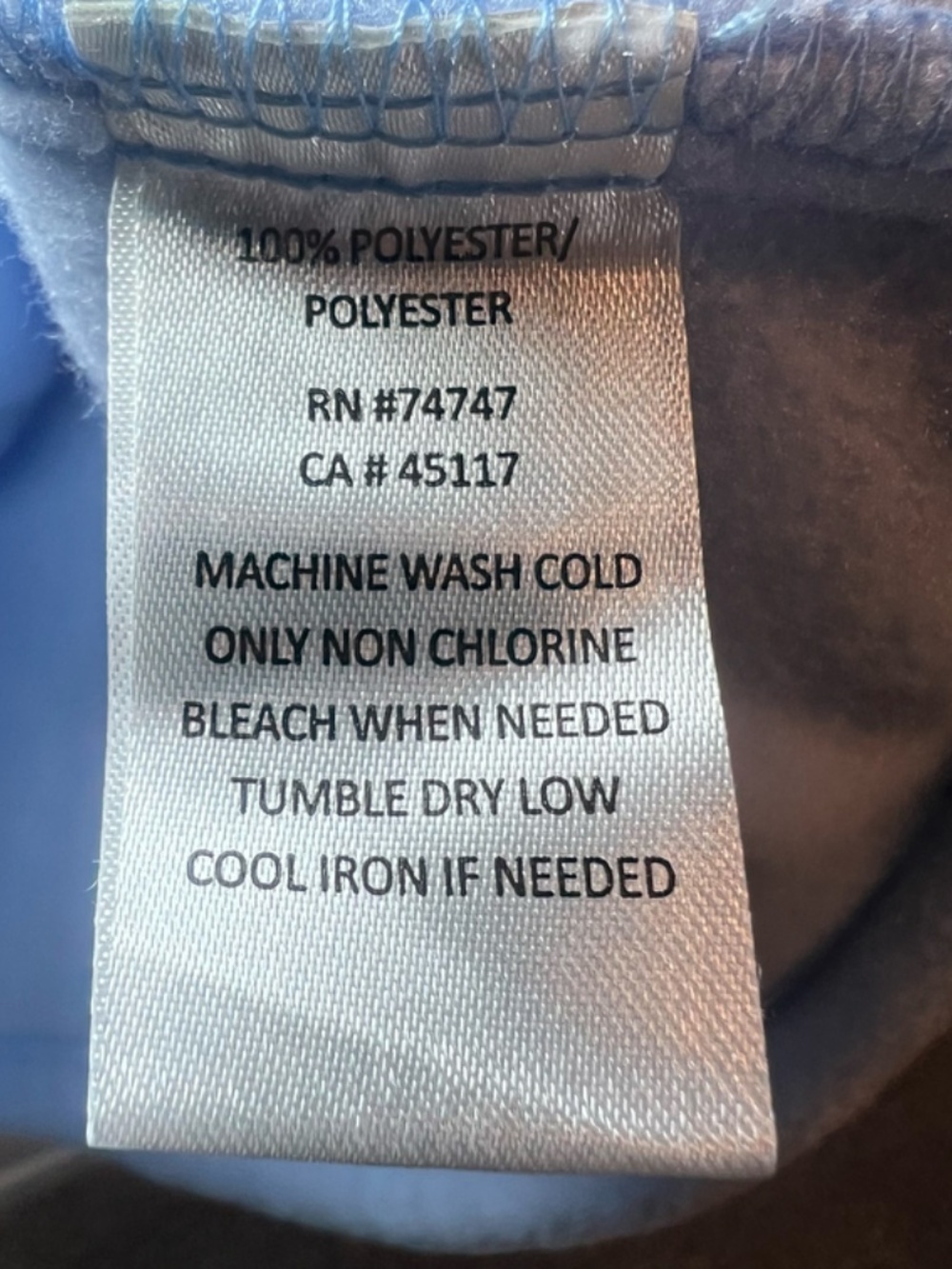 Natural Reflections Full Zip Fleece Jacket Light Blue Zip Pocket Cozy NEW Medium - Picture 14 of 14